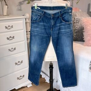 Citizens of Humanity Dylan Drop Rise Cropped Jeans Straight Leg Womens 28
